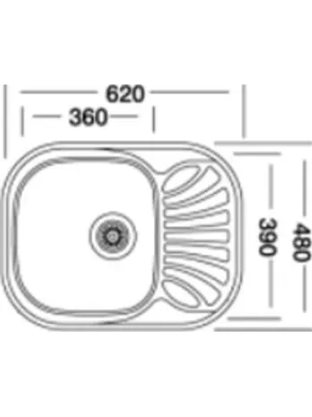 Мойка кухонная KROMEVYE EC 305 D